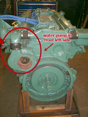 Detroit Diesel V71 water pump