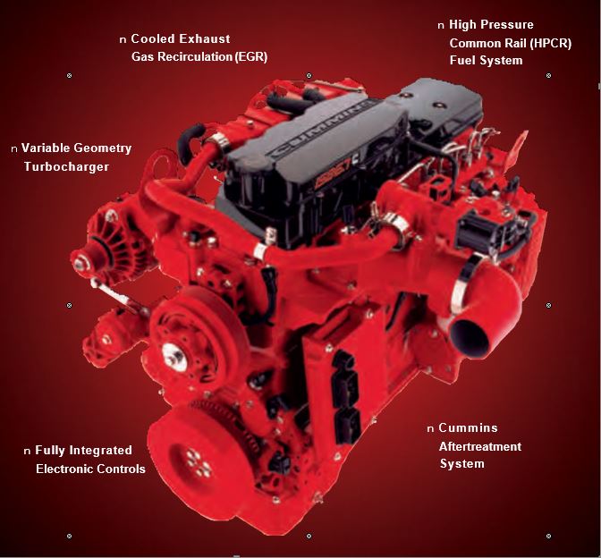 Cummins ISB 6.7 2010 Engine for Fire and Emergency Applications