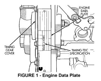 Cummins Dataplate on ISC and ISL engines