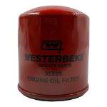Westerbeke 035595 Oil Filter For 4.0 BCG And 4.8 BCG - 50 Hz Generators